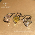 2021 wholesale fashion luxury cz jewelry earrings silver heart shaped earring for women